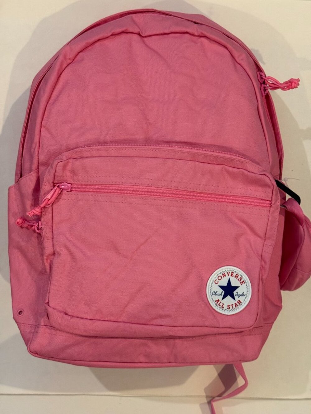 Converse 18'' Go 2 Backpack, pink, bottle holder, laptop case, keychain